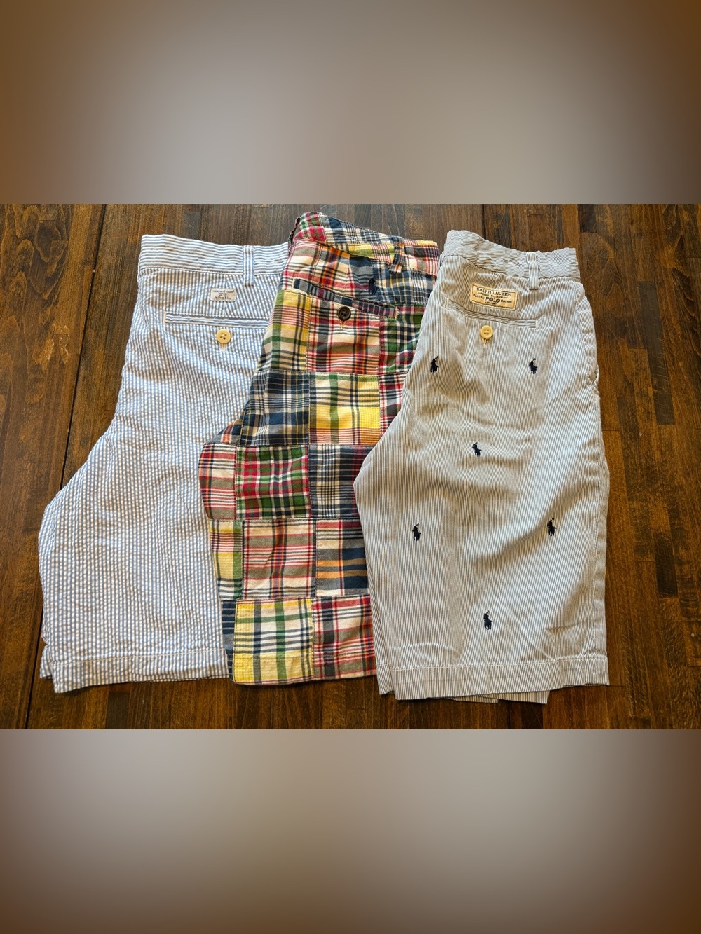 Boy Shorts Lot 14 Polo Ralph Lauren Patchwork Seersucker AOP Pony Vineyard Vines